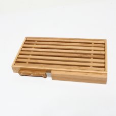 Επιφάνεια Κοπής Bamboo Για Ψωμί Με Ανοξείδωτο Μαχαίρι 39,5 x 23,5 x 4cm Z Present